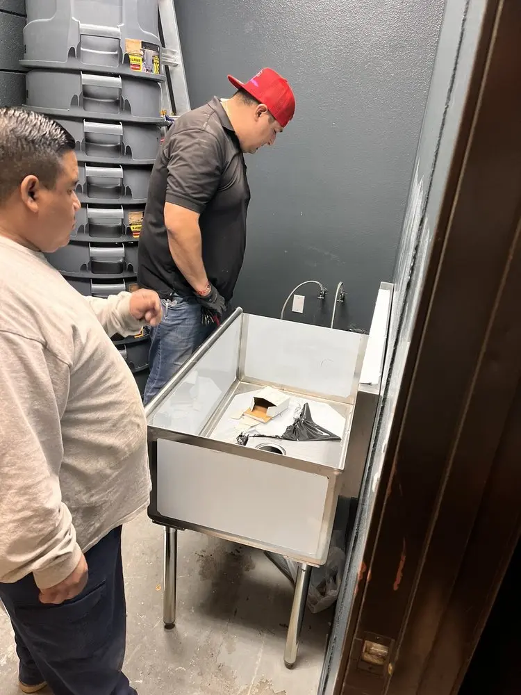 Commercial plumbing and sink installation in Kapolei